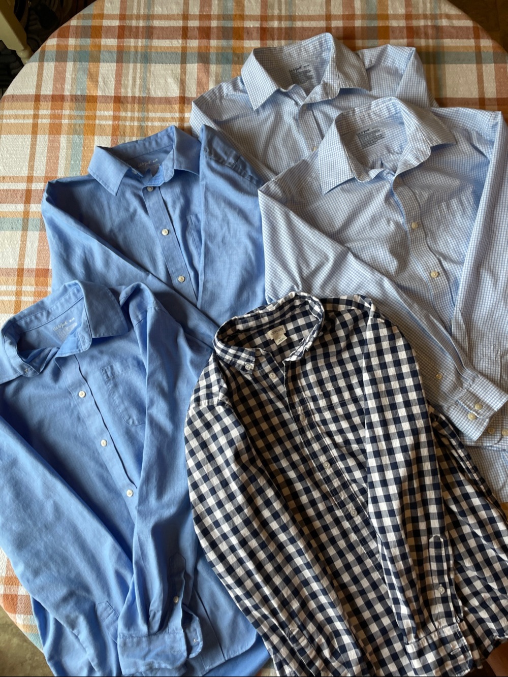 Cat & Jack (4), J. Crew (1) Boy's Dress Shirts